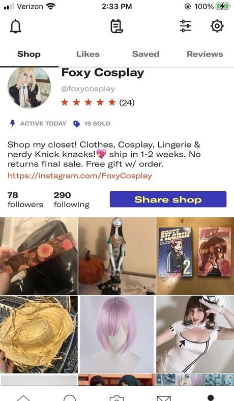 Nagie wyciekłe zdjęcie OnlyFans od Foxycosplay