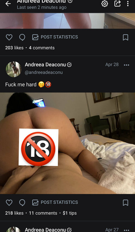 Nagie wyciekłe zdjęcie OnlyFans od Andreeadeaconufree